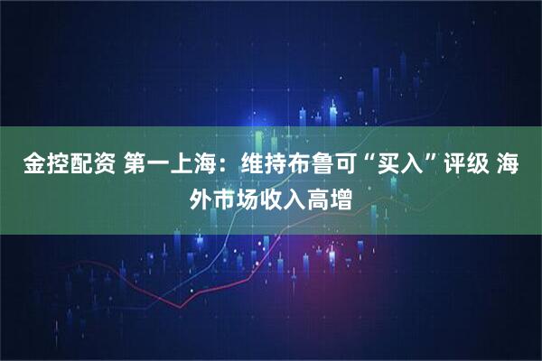 金控配资 第一上海：维持布鲁可“买入”评级 海外市场收入高增